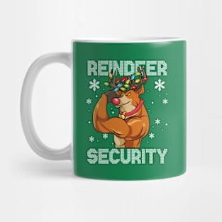 Reindeer Security Christmas Funny Humor Mug